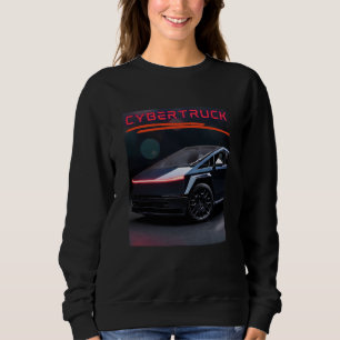 Futuristischer Elektro-LKW Cybertruck inspiriert Sweatshirt