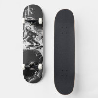 Futuristischer Flow - Der Rebellische Skateboarder