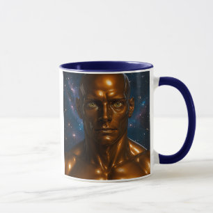 Futuristischer Galaxieandroid Tasse