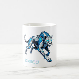 Futuristischer Gepard Kaffeetasse