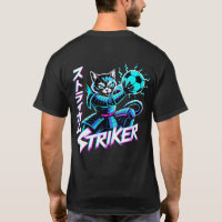 Futuristischer Neon-Katz-Stürmer Cyberpunk-Fußball