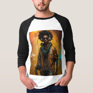 Futuristischer Robot DJ T - Shirt - Entzünden Sie