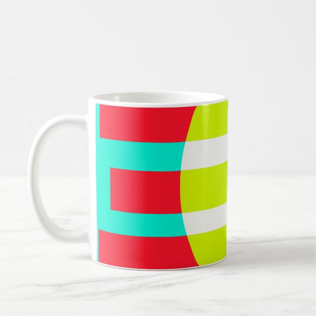 Futuristischer Sonnenuntergang Kaffeetasse (Links)