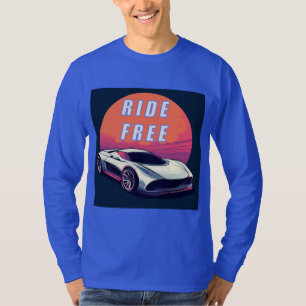 Futuristischer Sportwagen und Motivationszitat T-Shirt