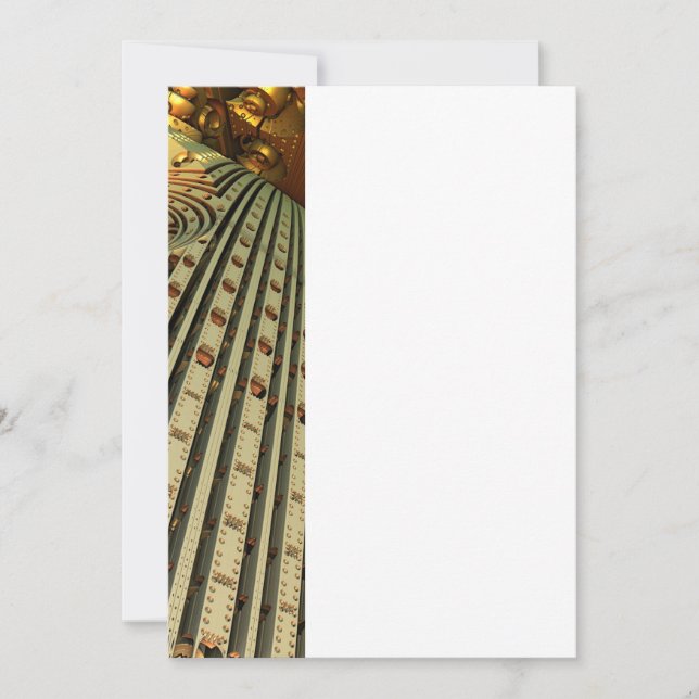 Futuristisches 3D-Fraktal (Vorderseite)