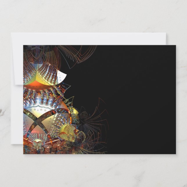 Futuristisches 3D-Fraktal (Vorderseite)