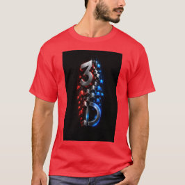 Futuristisches 3D-geometrisches Cube-Design-T-Shir T-Shirt