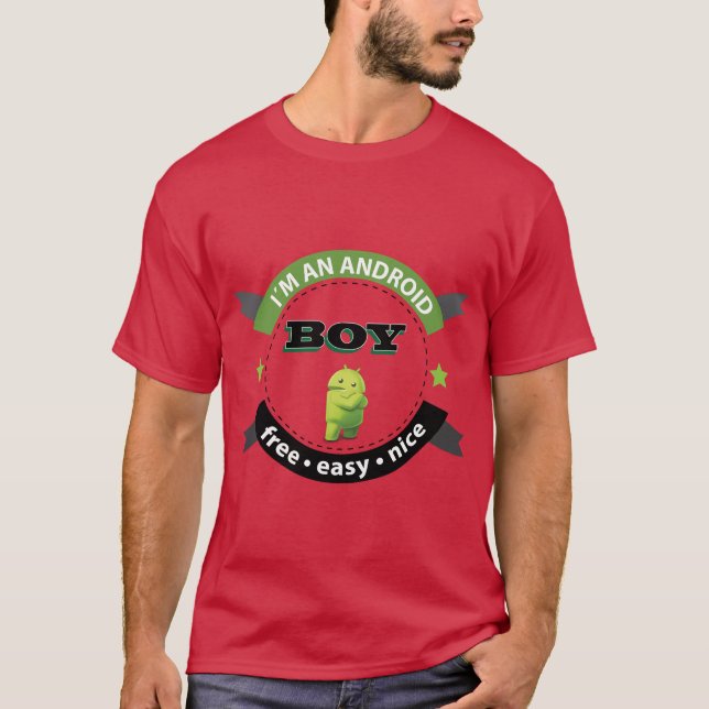 Futuristisches Android-T-Shirt T-Shirt (Vorderseite)