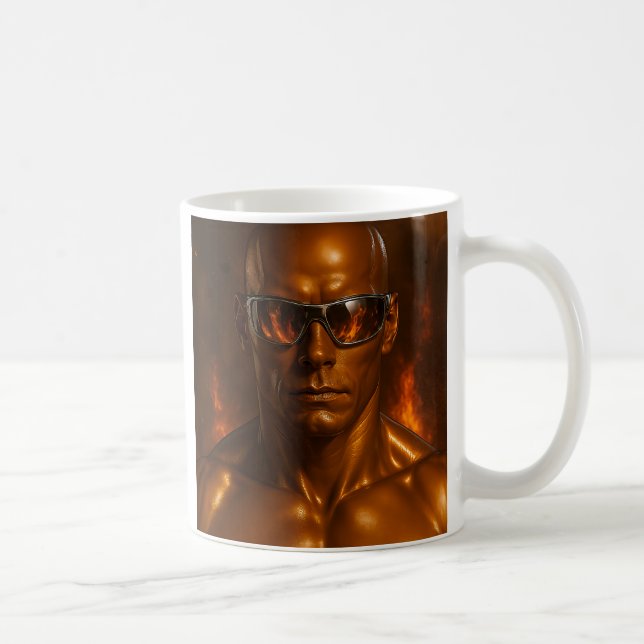 Futuristisches Androiden-Design Kaffeetasse (Rechts)