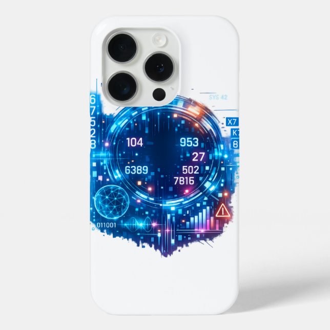 Futuristisches Cyber-HUD-Case – Digital-Tech-Inter Case-Mate iPhone Hülle (Rückseite)