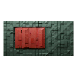 Futuristisches geometrisches Panel Poster