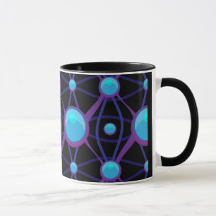 Futuristisches Hightech- Muster Tasse