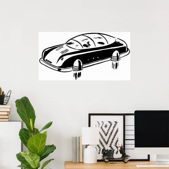 Futuristisches Hover Car Poster (Von Creator hochgeladen)