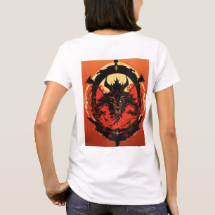 Futuristisches japanisches Demon-Logo T-Shirt