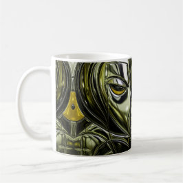 Futuristisches Metallprofil Kaffeetasse