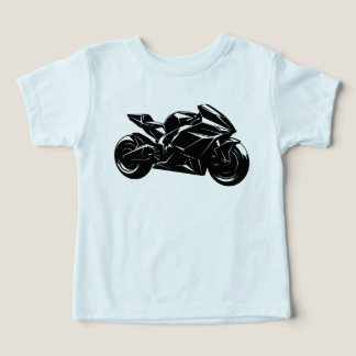Futuristisches Motorrad Schwarz Weiß Vektor