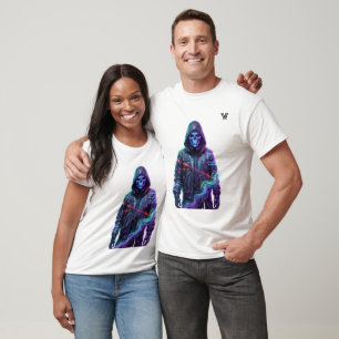 Futuristisches Neon-Cyberpunk-Grafik-T-Shirt-Desig T-Shirt