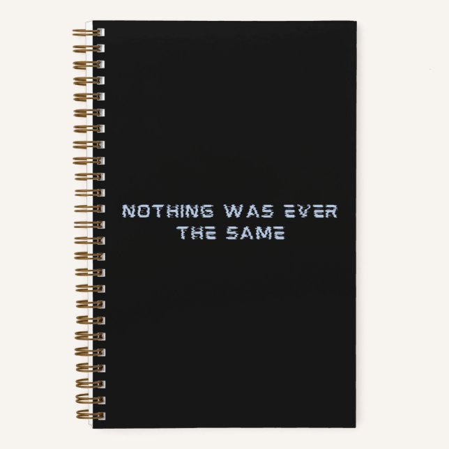 Futuristisches Notebook in Dunkelgrau Notizbuch (Vorderseite)