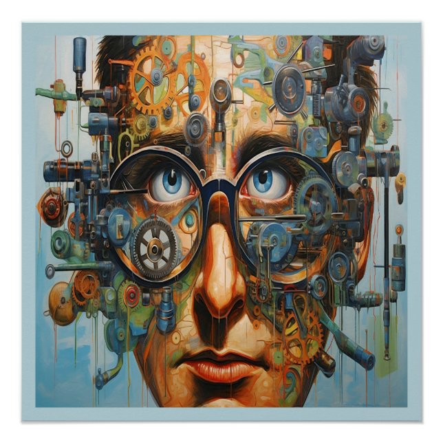 Futuristisches Poster (Vorderseite)