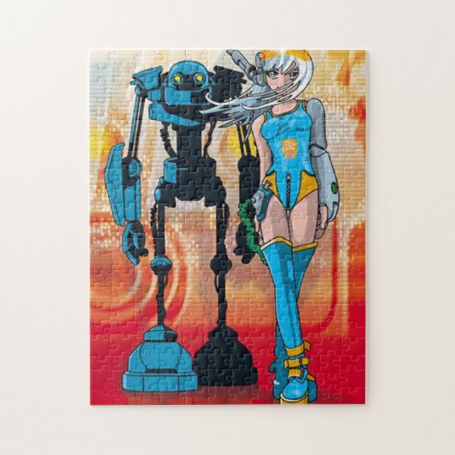 Futuristisches Rätsel Puzzle (Vertikal)