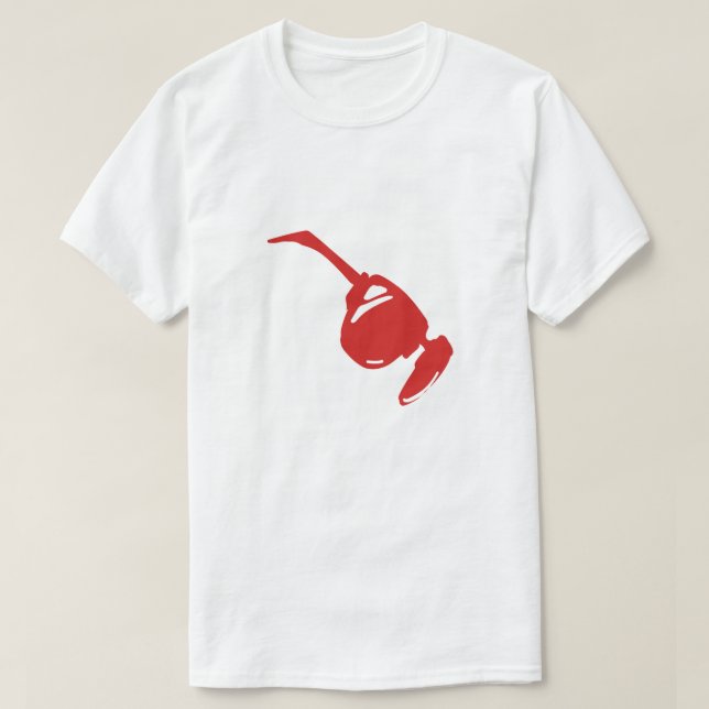Futuristisches rotes Tech-Design."Perfekt für Tech T-Shirt (Design vorne)