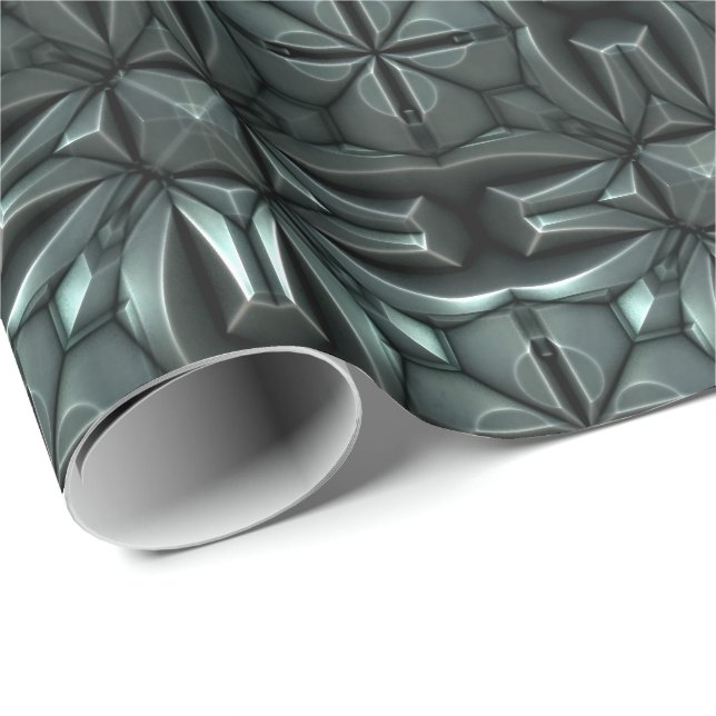 Futuristisches Sci-Fi Armor 5 Wrapping Paper Geschenkpapier (Rolleneckpunkt)