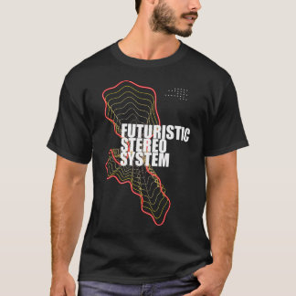 Futuristisches Stereo-System, Techno-Design. Gesch T-Shirt
