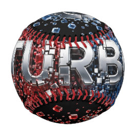 Futuristisches TURBO-Chromdesign 3D Baseball