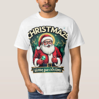 Futuristisches Weihnachten T-Shirt