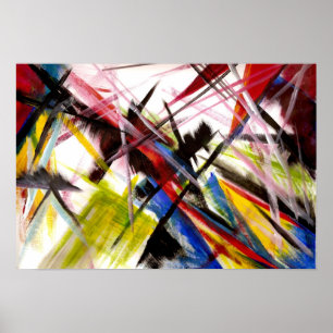 Futurists Genre Painting Poster