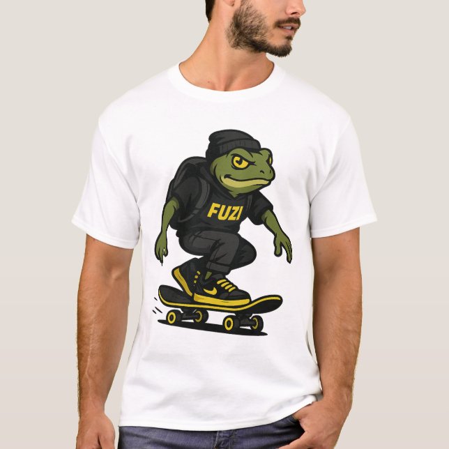 FUZI - Frog Streetwear T - Shirt für städtischen S (Vorderseite)