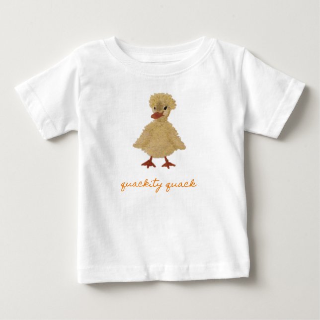 Fuzz Duck Duckling Ducky Custom Baby T-shirt (Vorderseite)