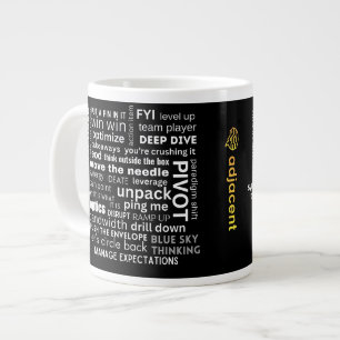 Fuzzword Cloud Custom Business Logo Tasse