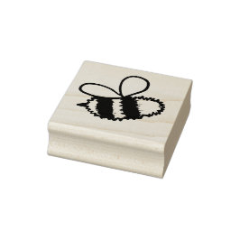 Fuzzy Bumblebee Rubber Briefmarke Gummistempel