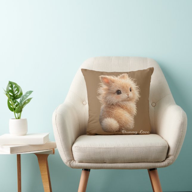 Fuzzy Bunny: Bunny Liebe Kissen (Stuhl )