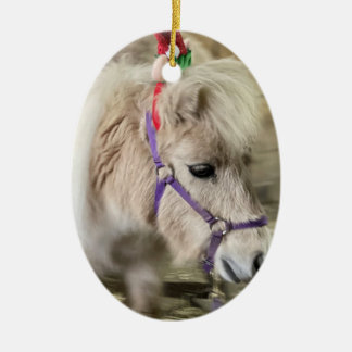 Fuzzy Elf Horse Weihnachtsschmuck