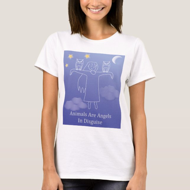 Fuzzy Express® Angel Owl T-Shirt (Vorderseite)