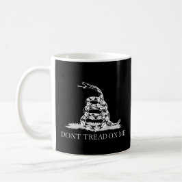 Fuzzy Express® Classic Gadsden Flag Schwarz Kaffeetasse