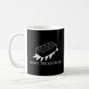 Fuzzy Express® Gadsden Flag Brick Jock Black Kaffeetasse