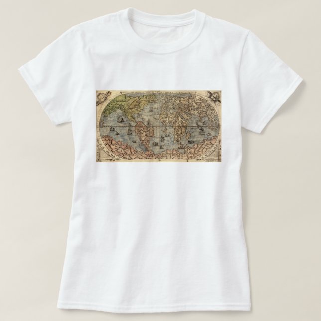 Fuzzy Express® Old Map #2 Frau T-Shirt (Design vorne)