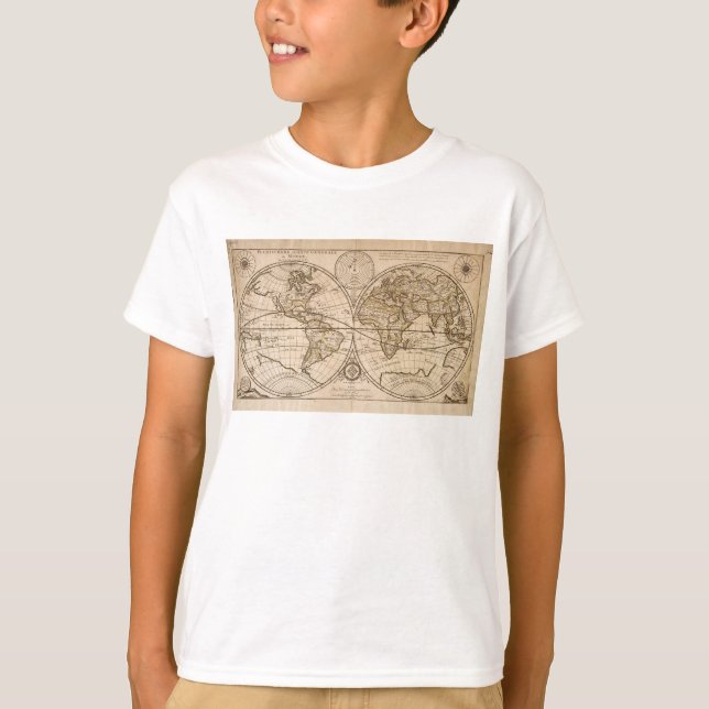 Fuzzy Express® Old Map #3 Kid T-Shirt (Vorderseite)