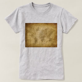 Fuzzy Express® Old Map Frau Grau T-Shirt