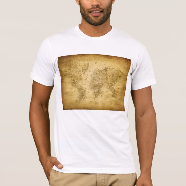 Fuzzy Express® Old Map T-Shirt (Vorderseite)