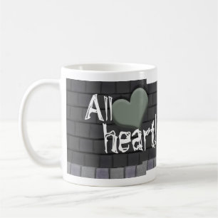 Fuzzy Green Monster mit Herz Kaffeetasse