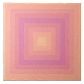Fuzzy Peach Aurora Pink Quadrate Keramik Tile Fliese