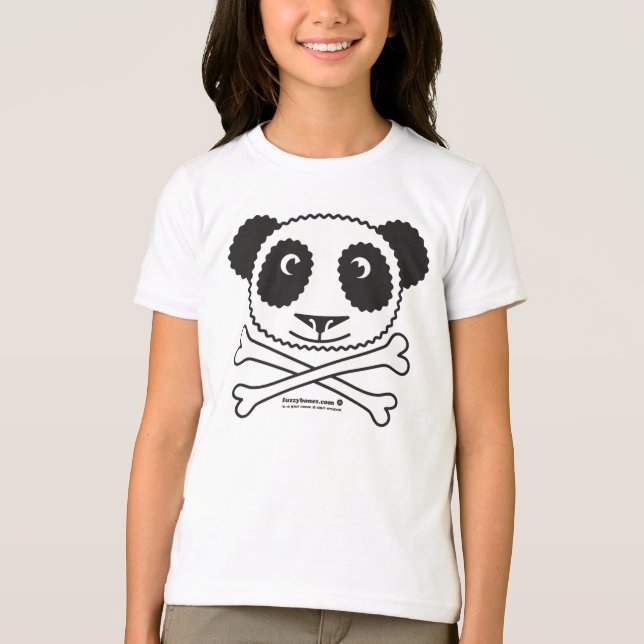 Fuzzybones™ Panda (Gong) T-Shirt (Vorderseite)