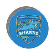 FVES Sharks Car Magnet