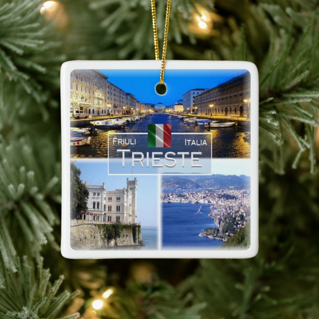 FVG026 TRIESTE, Mosaik, Italien, Keramikornament (Baum)