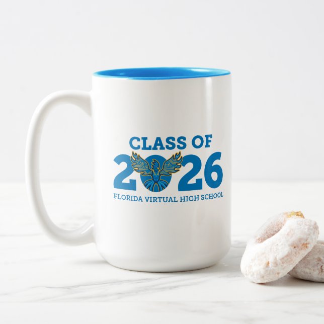 FVHS-Klasse 2026 Zweifarbige Tasse (Mit Donut)