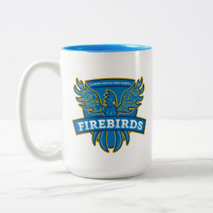 FVHS-Tasse (blau) Zweifarbige Tasse